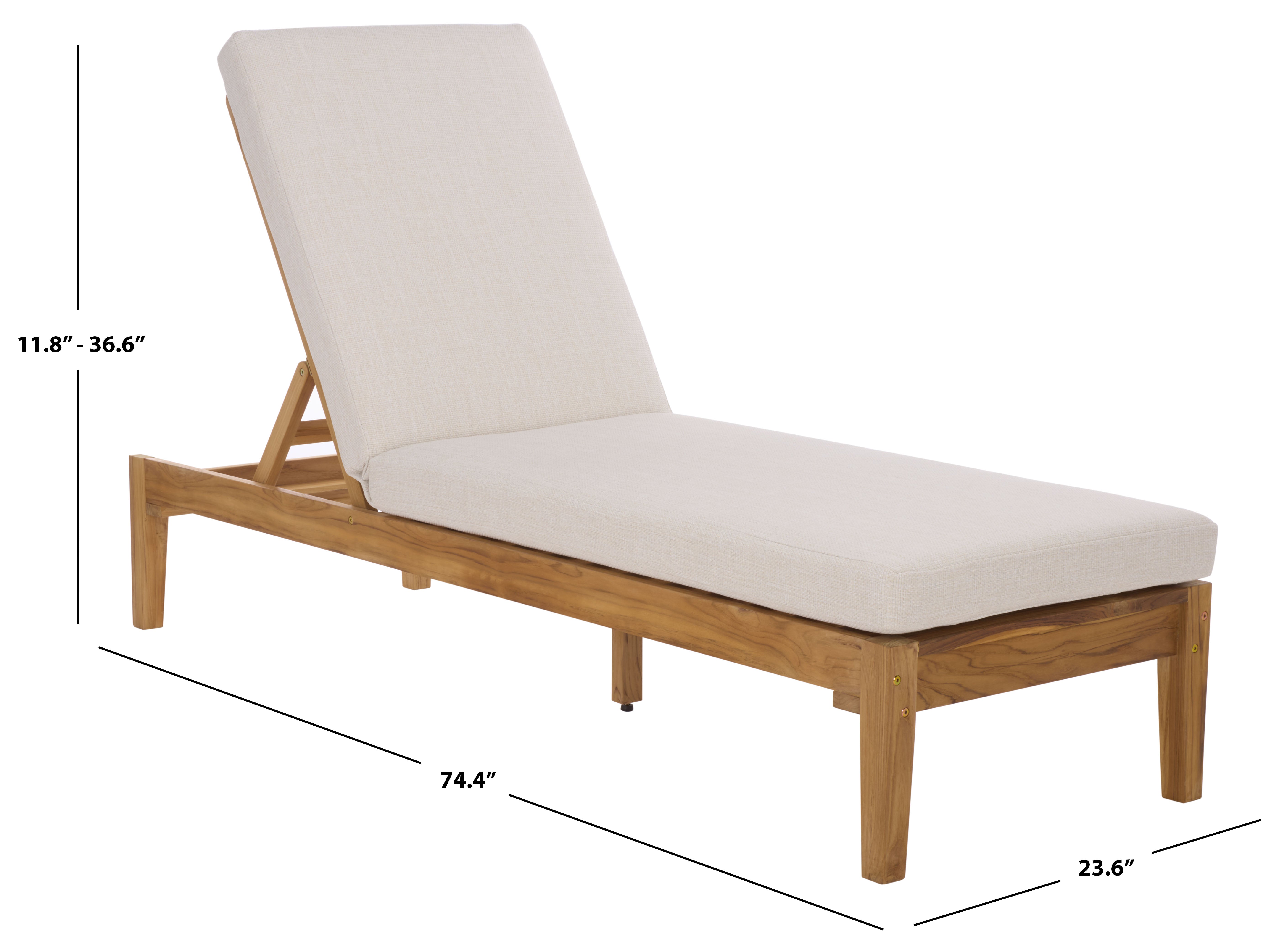 WHITE / NATURAL TEAK