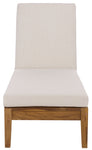 WHITE / NATURAL TEAK