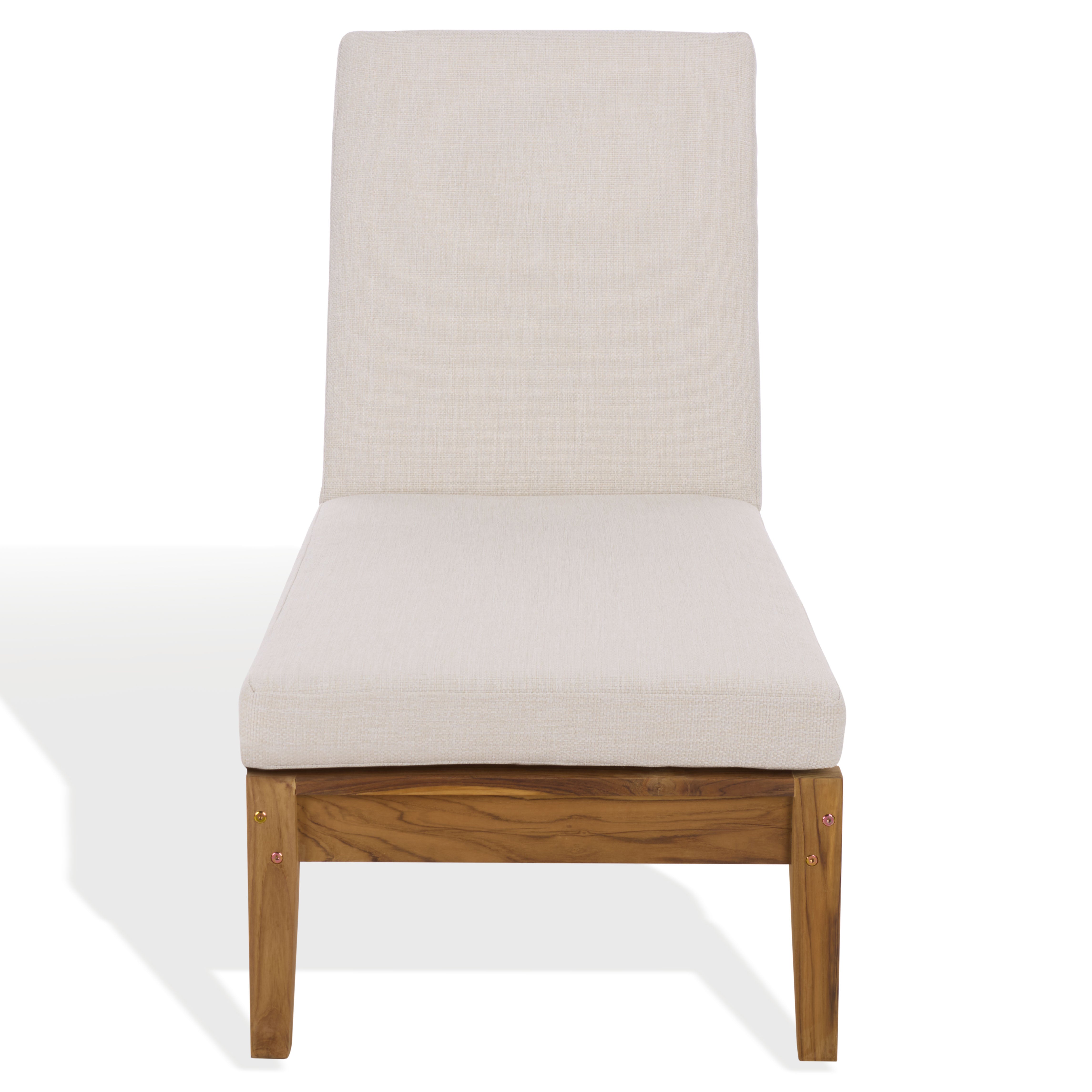 WHITE / NATURAL TEAK