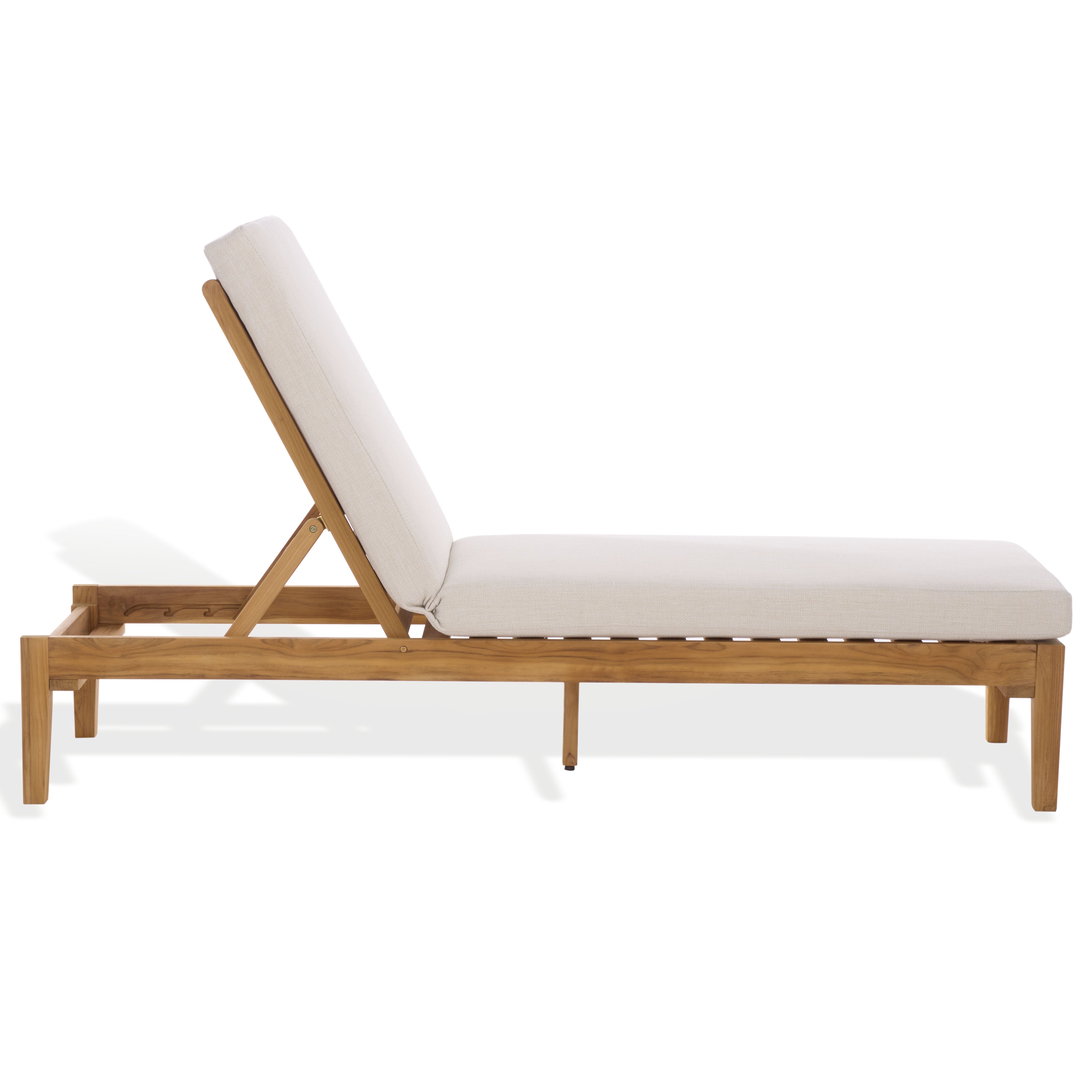 WHITE / NATURAL TEAK