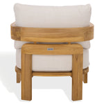 WHITE / NATURAL TEAK
