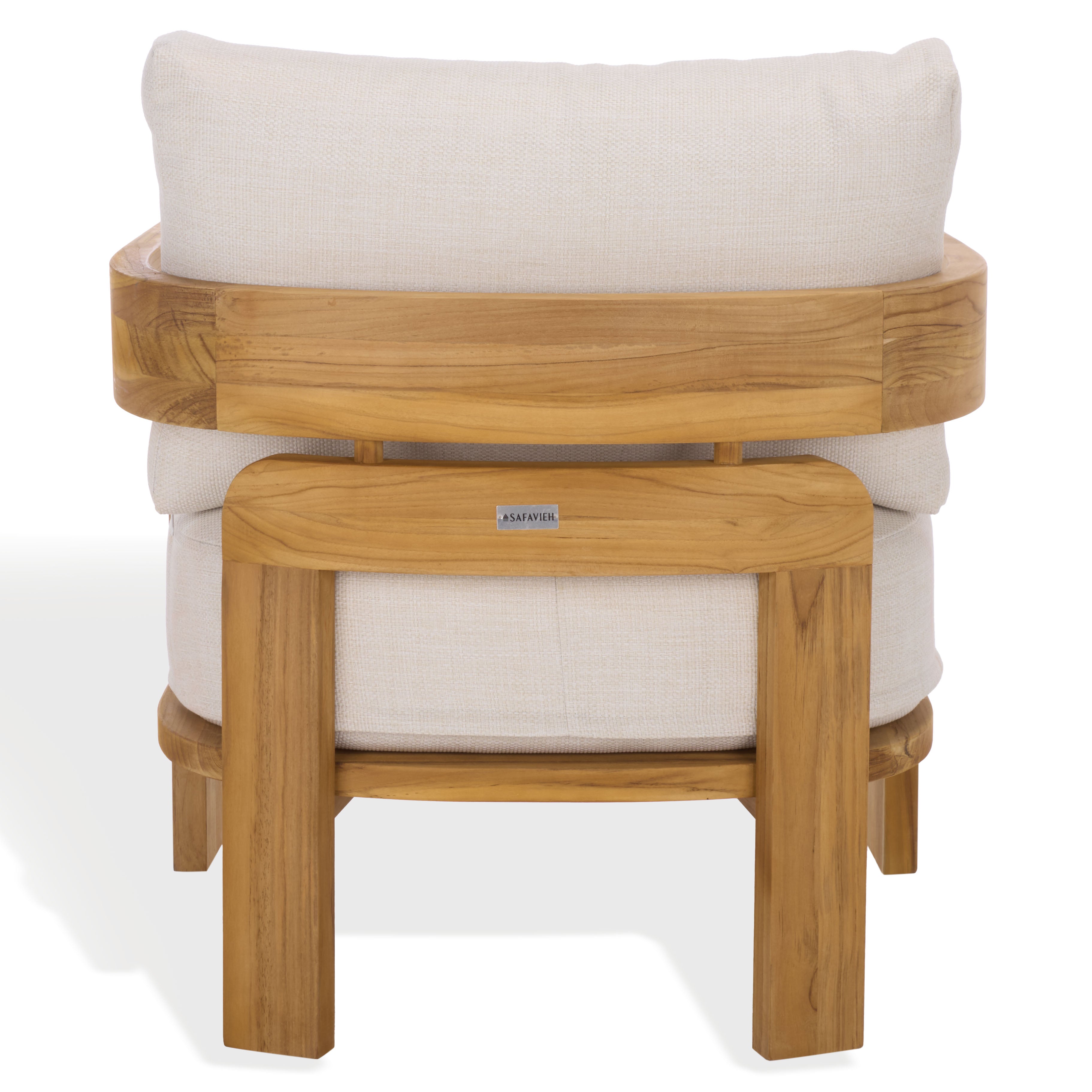 WHITE / NATURAL TEAK