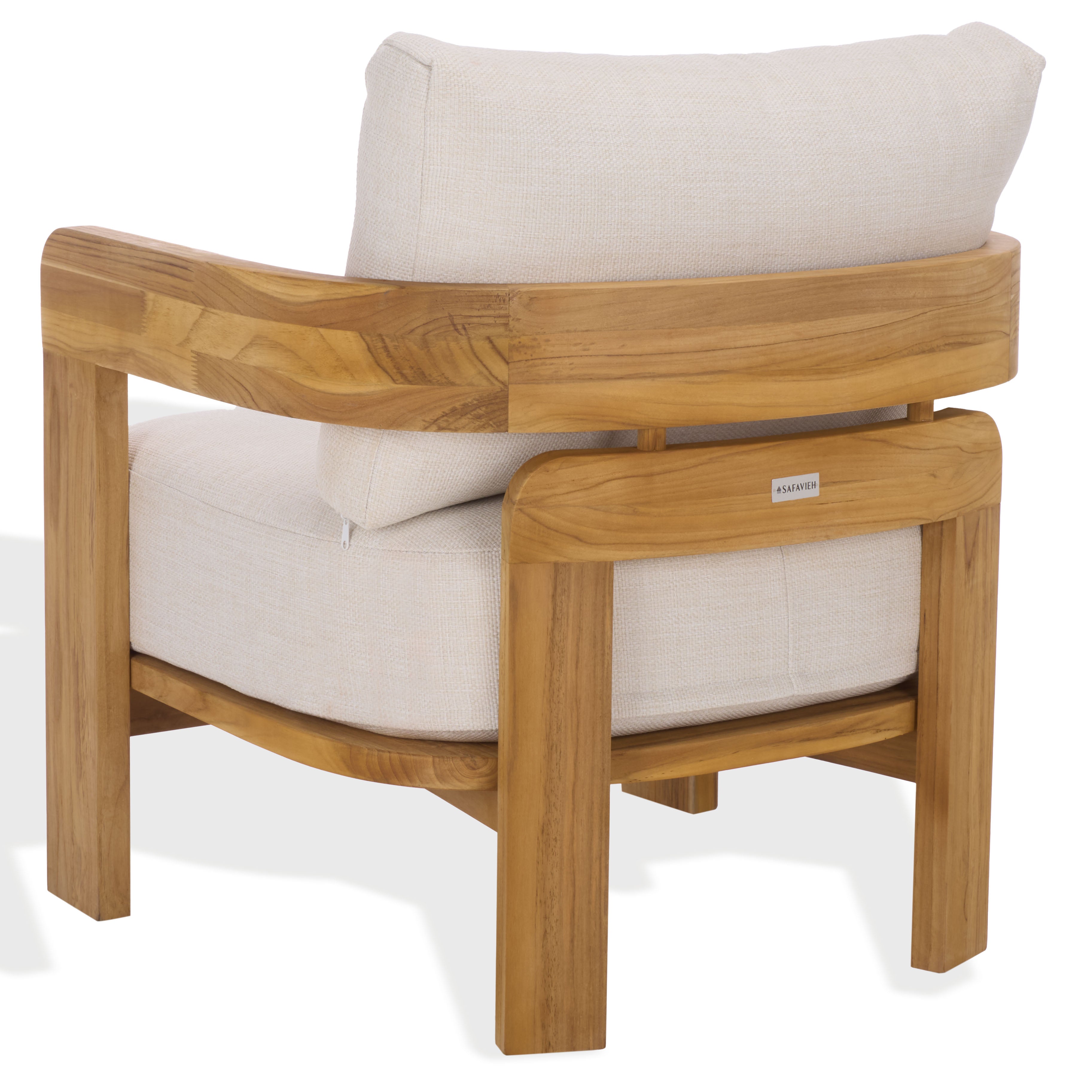 WHITE / NATURAL TEAK