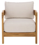 WHITE / NATURAL TEAK