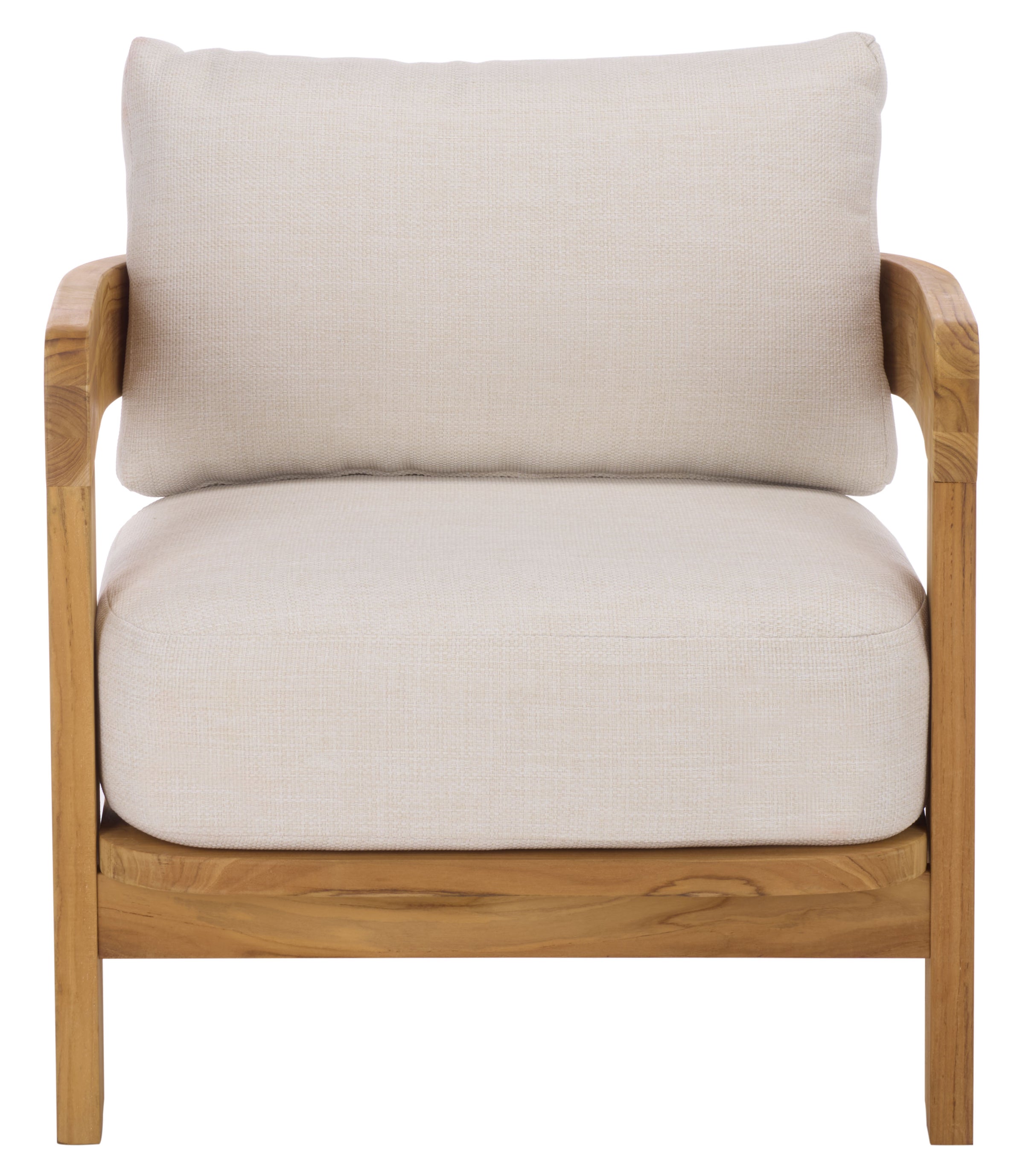 WHITE / NATURAL TEAK