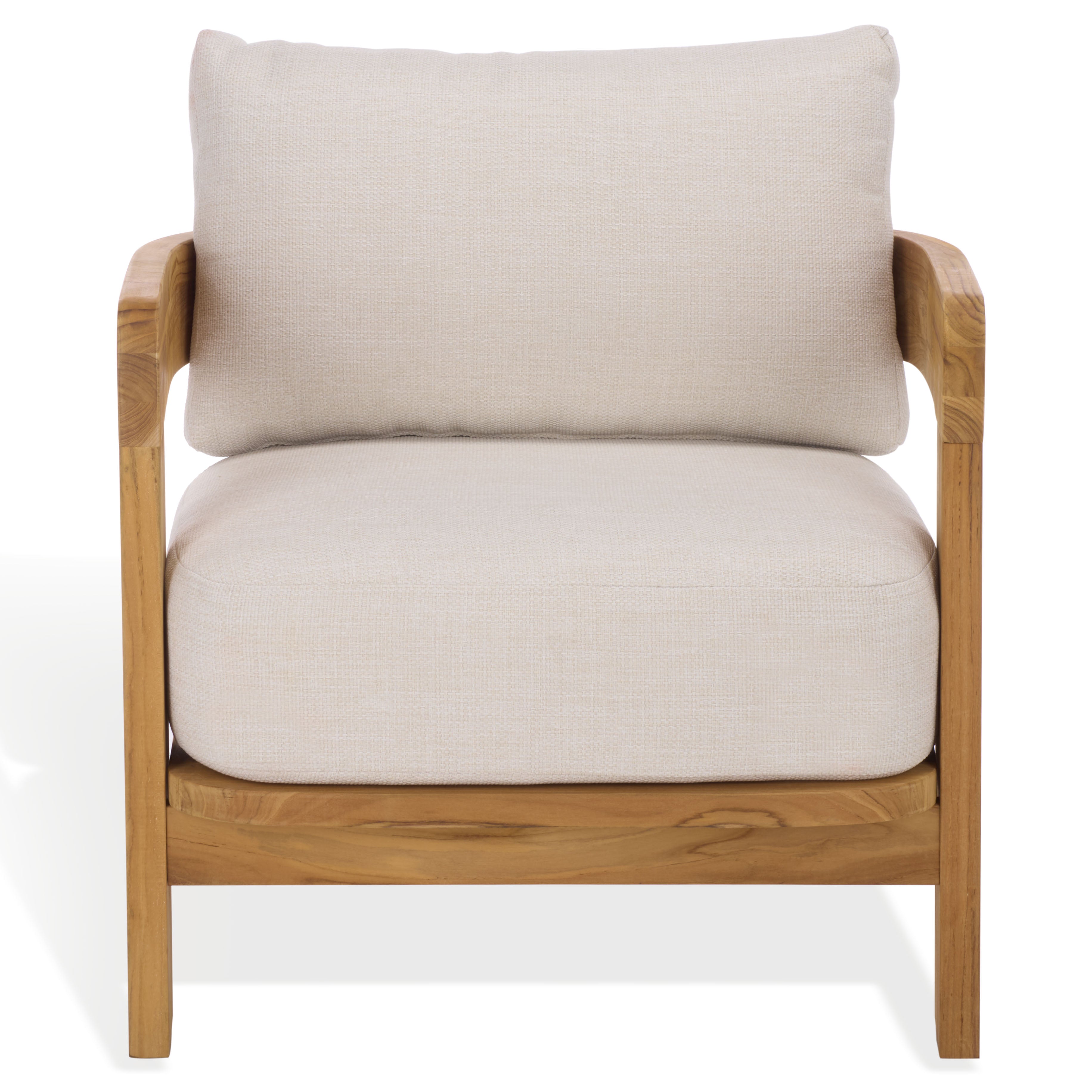 WHITE / NATURAL TEAK