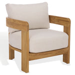 WHITE / NATURAL TEAK