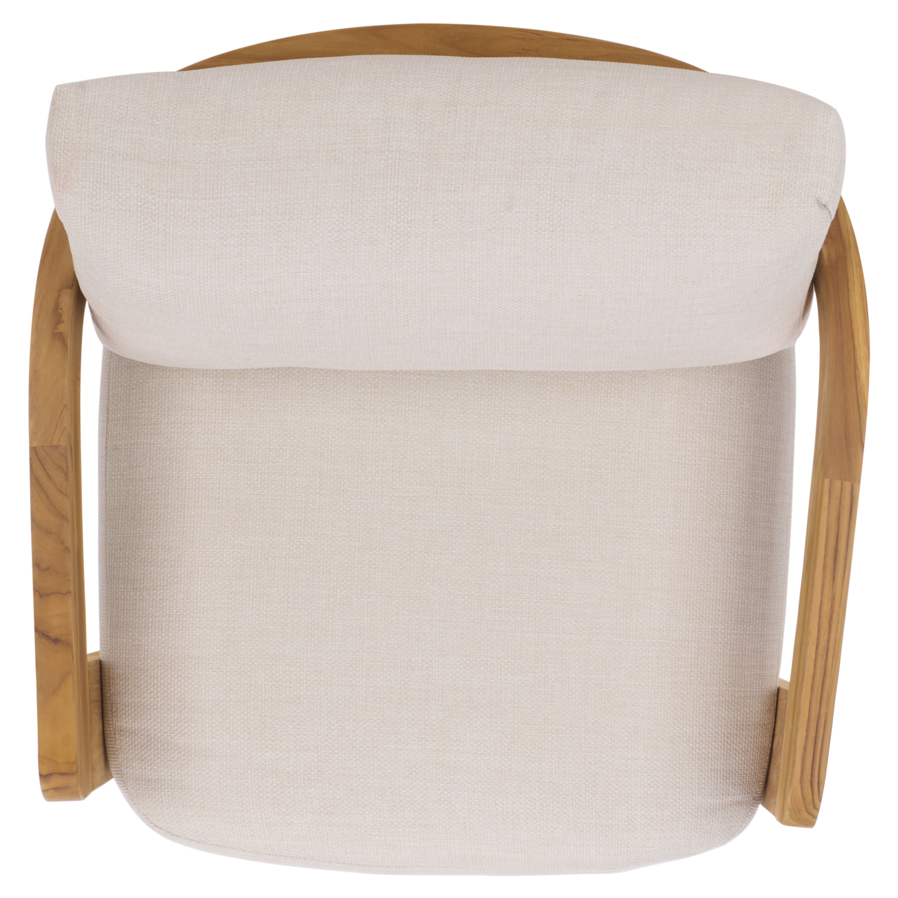 WHITE / NATURAL TEAK