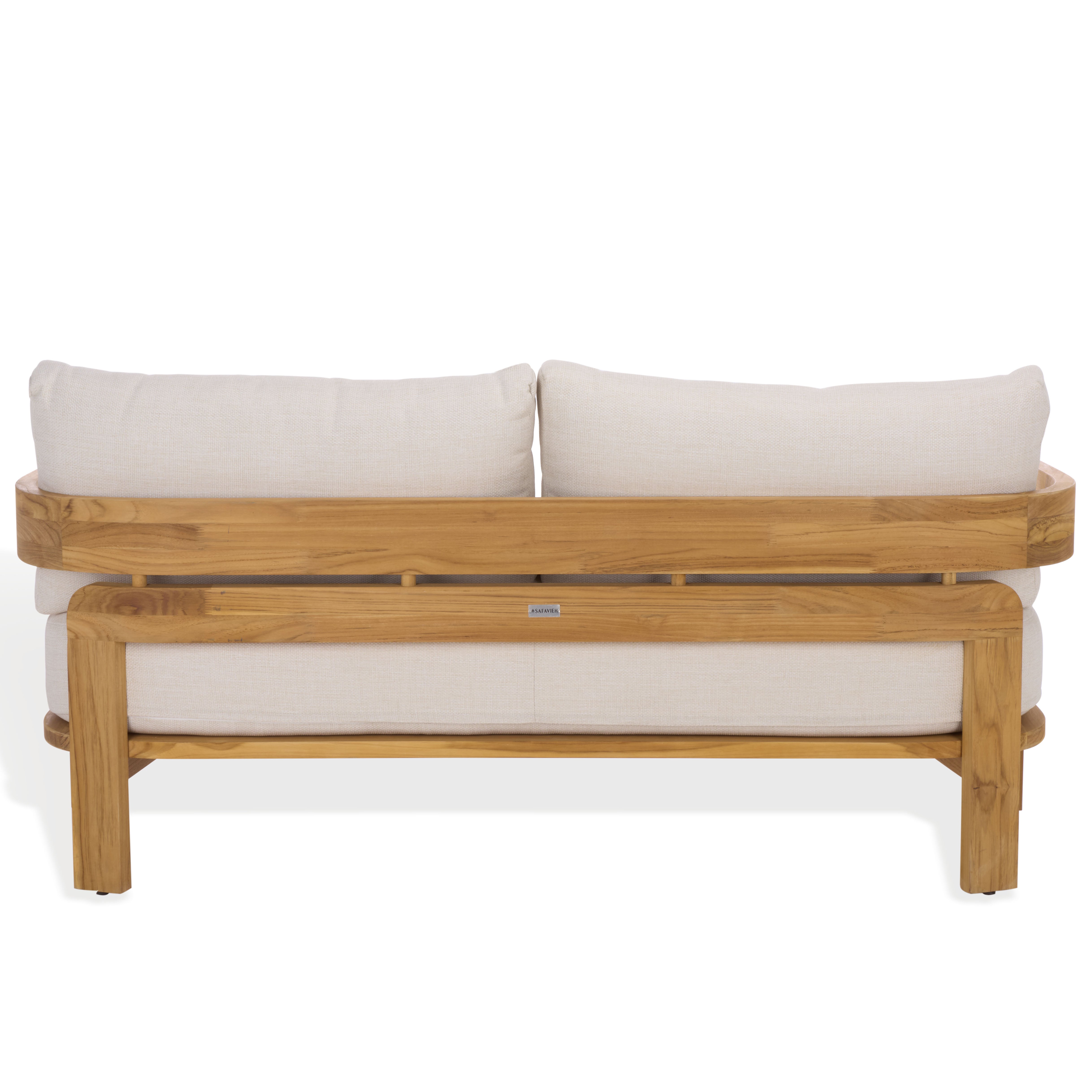 WHITE / NATURAL TEAK