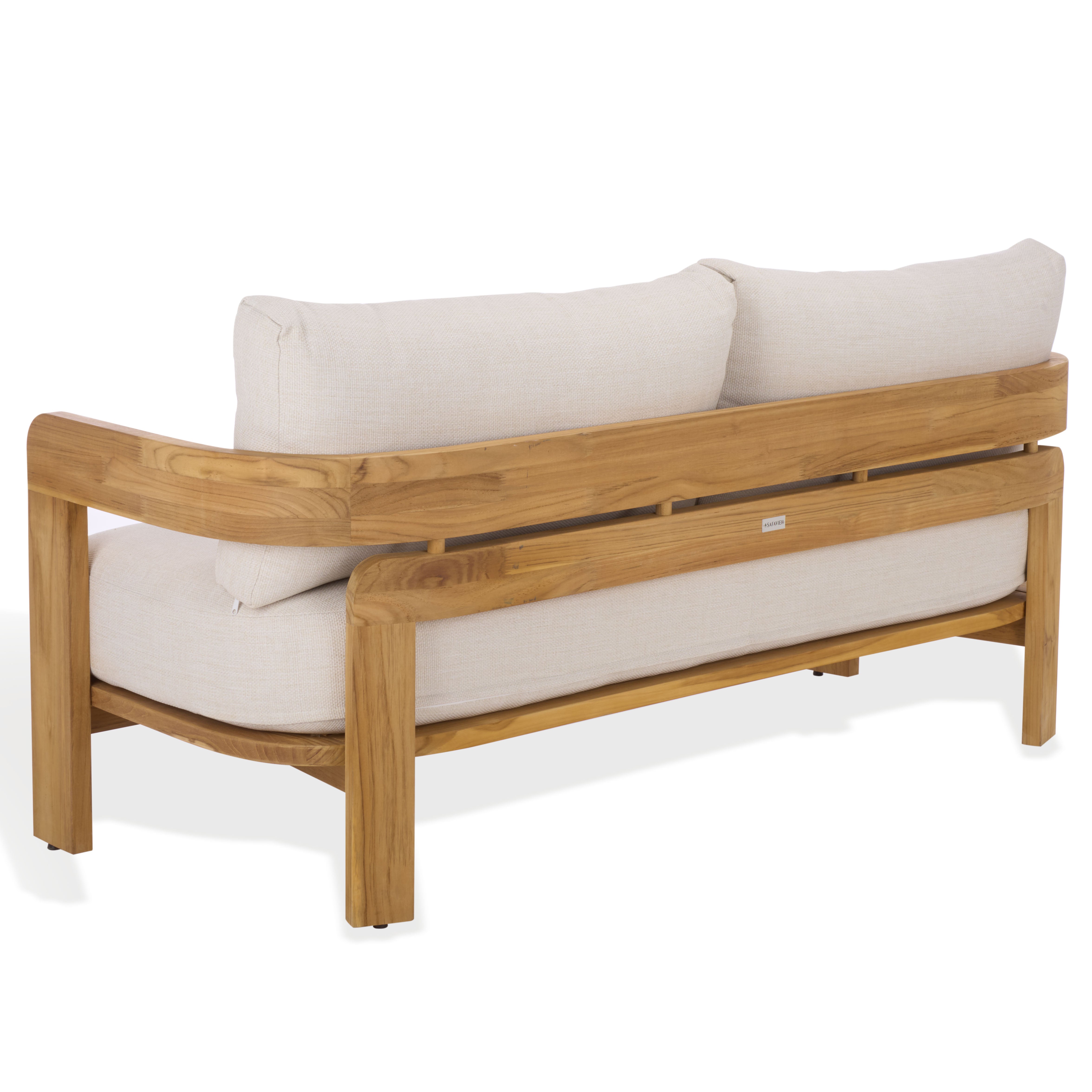 WHITE / NATURAL TEAK