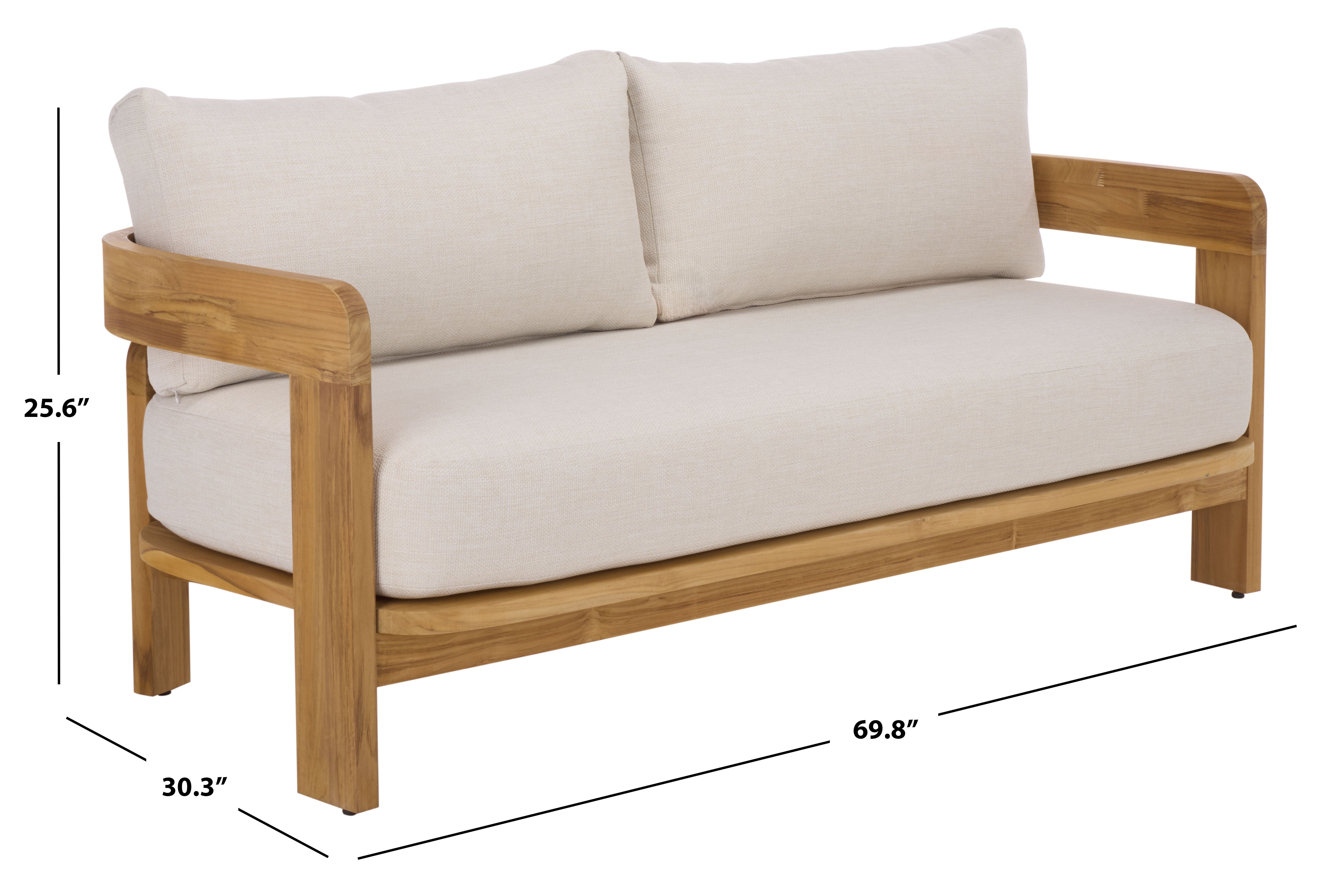 WHITE / NATURAL TEAK