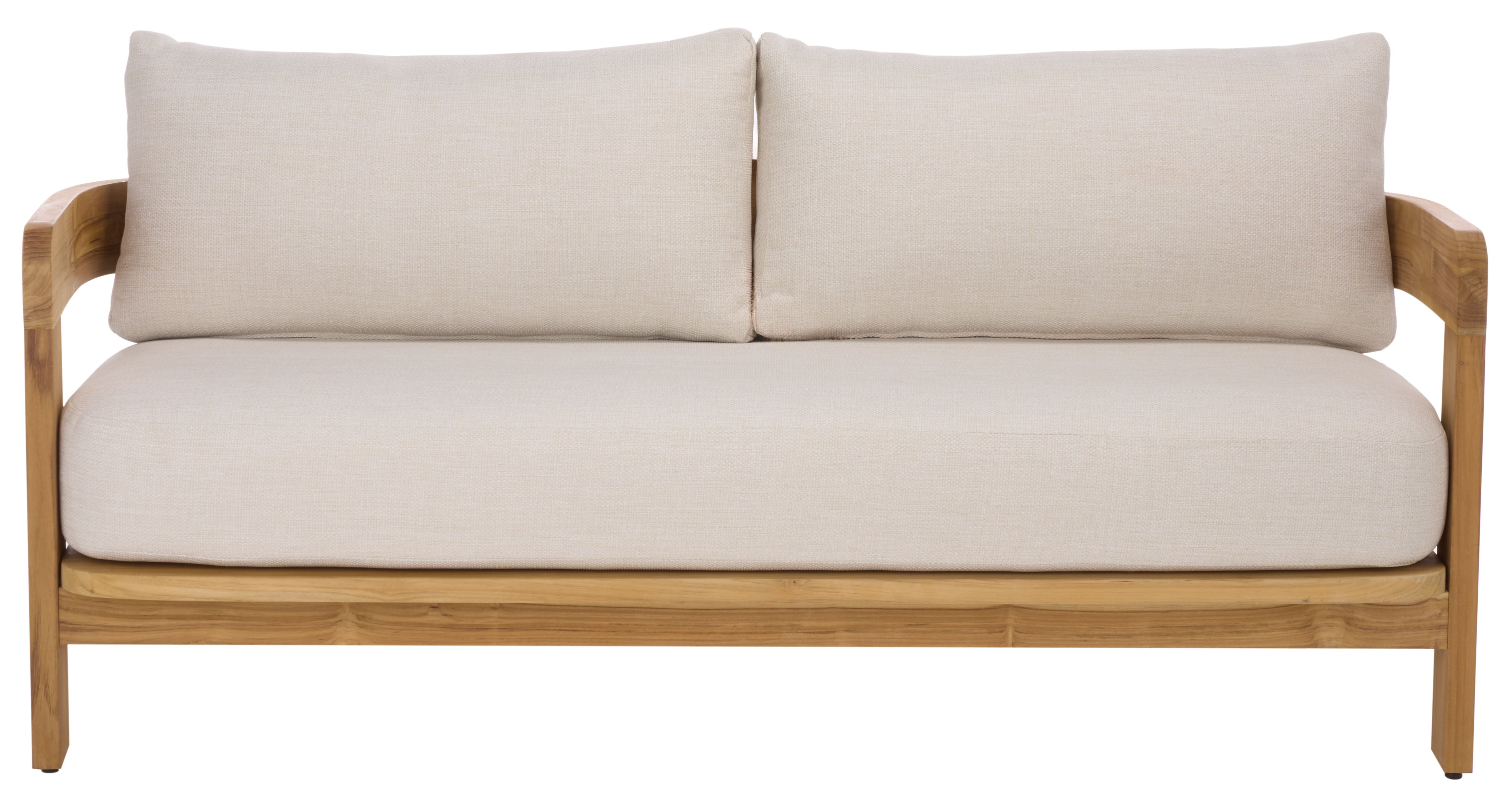 WHITE / NATURAL TEAK