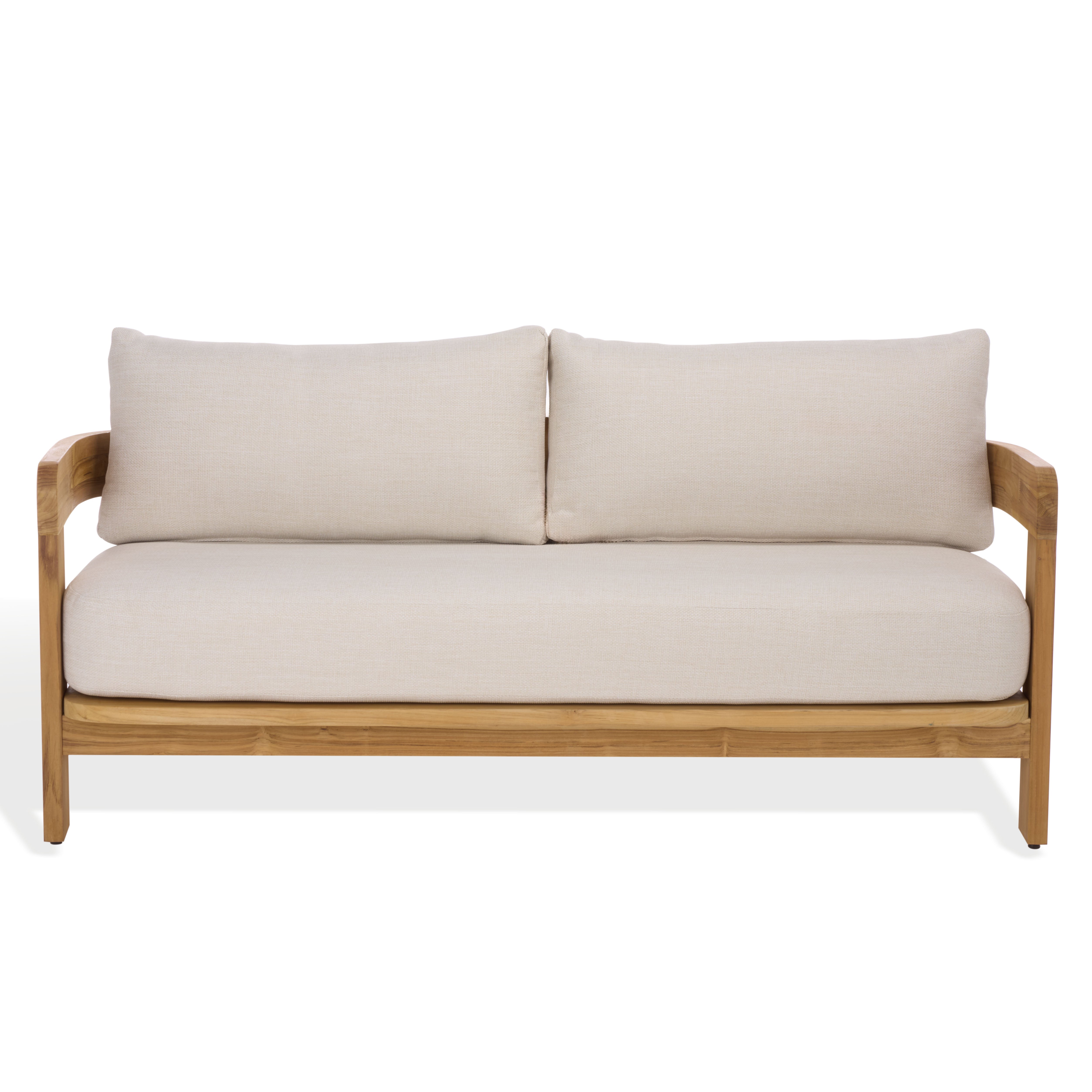 WHITE / NATURAL TEAK