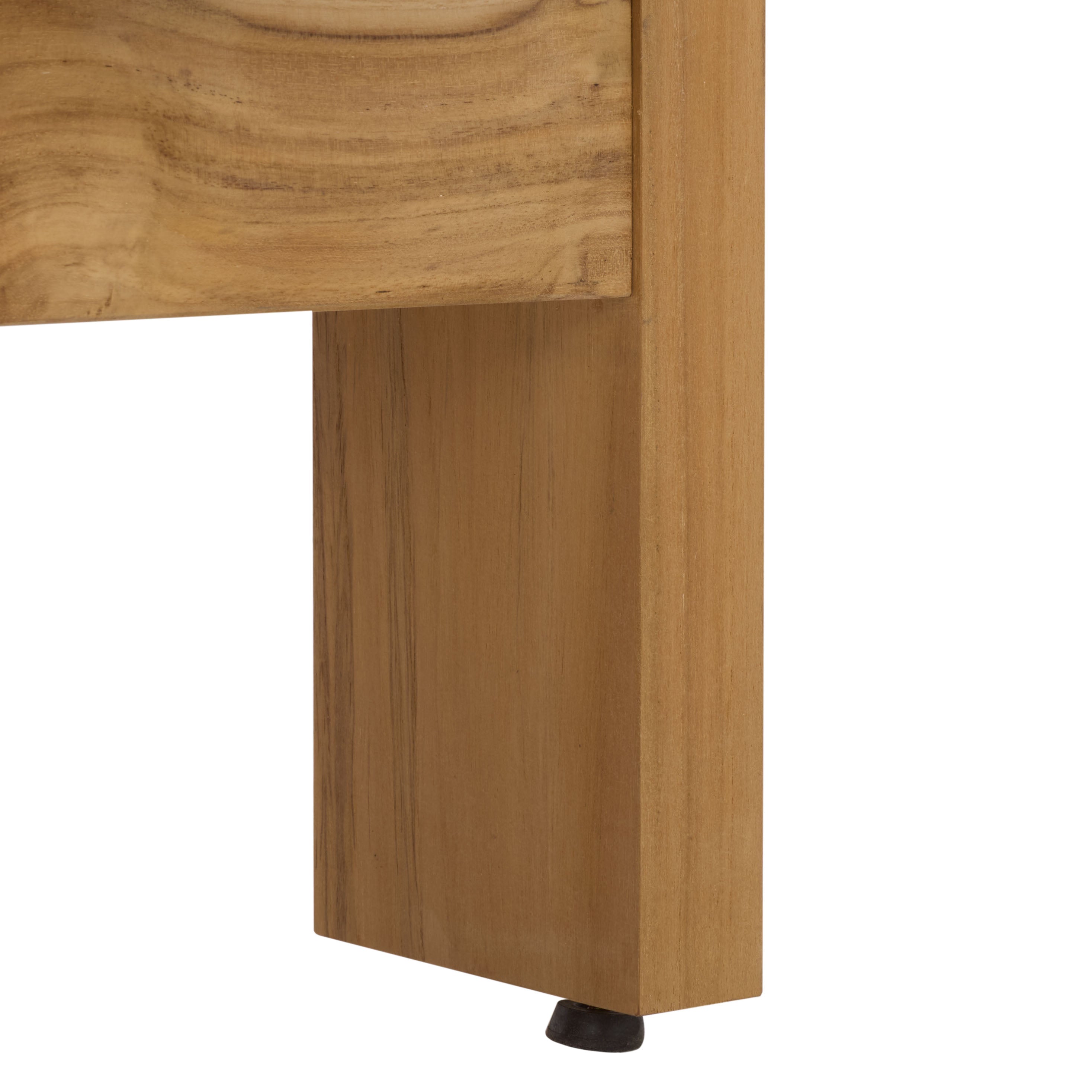 WHITE / NATURAL TEAK
