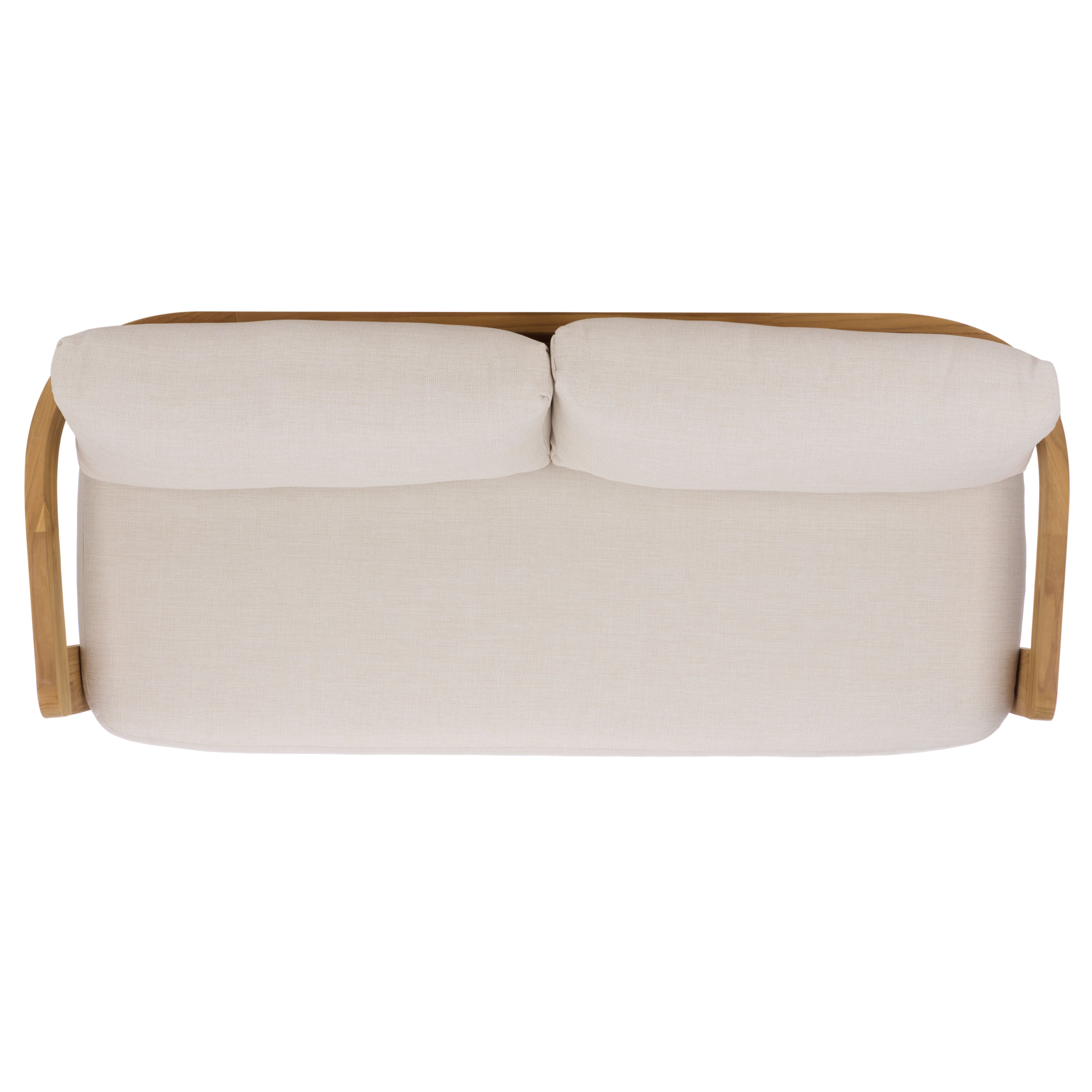 WHITE / NATURAL TEAK