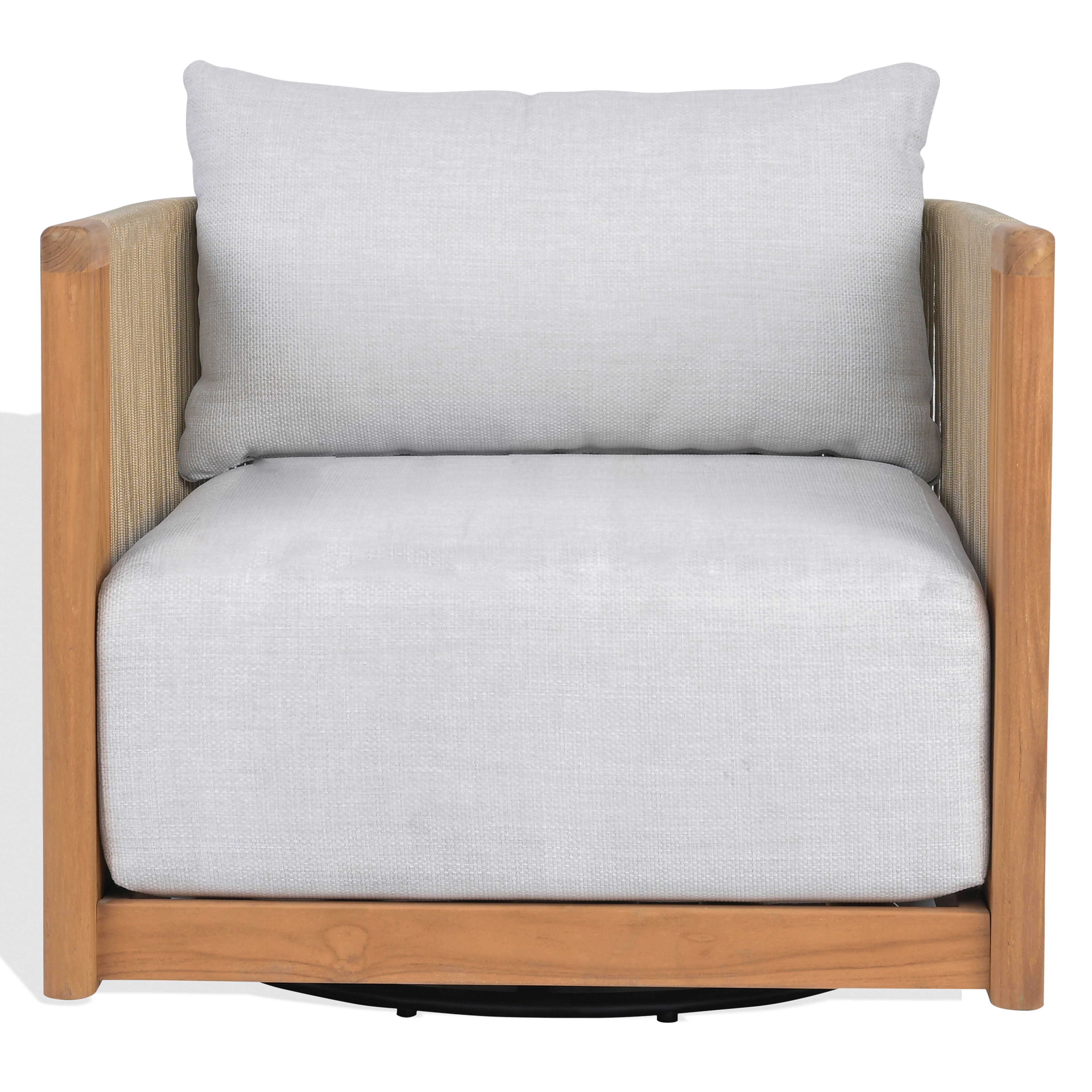 WHITE / NATURAL TEAK