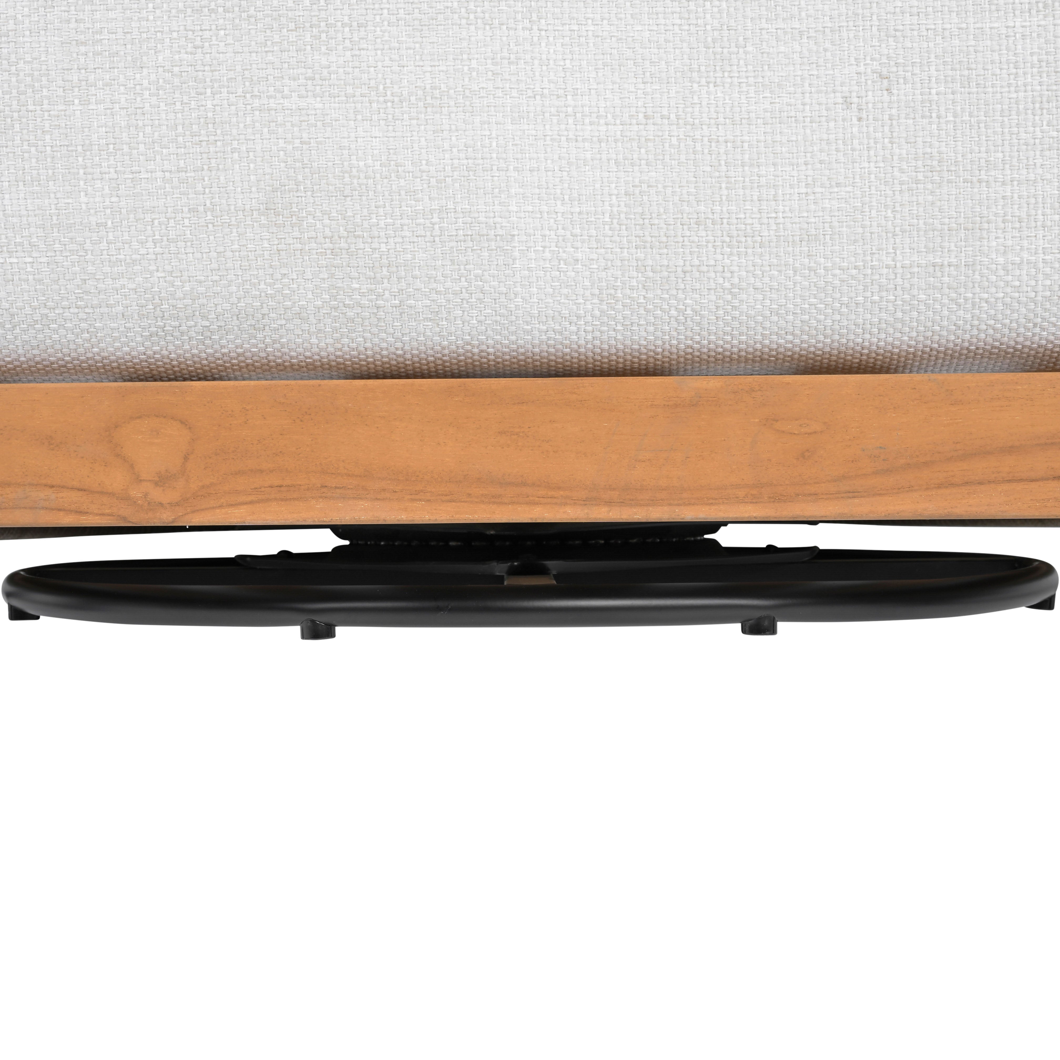 WHITE / NATURAL TEAK