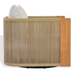 WHITE / NATURAL TEAK