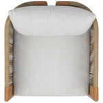 WHITE / NATURAL TEAK