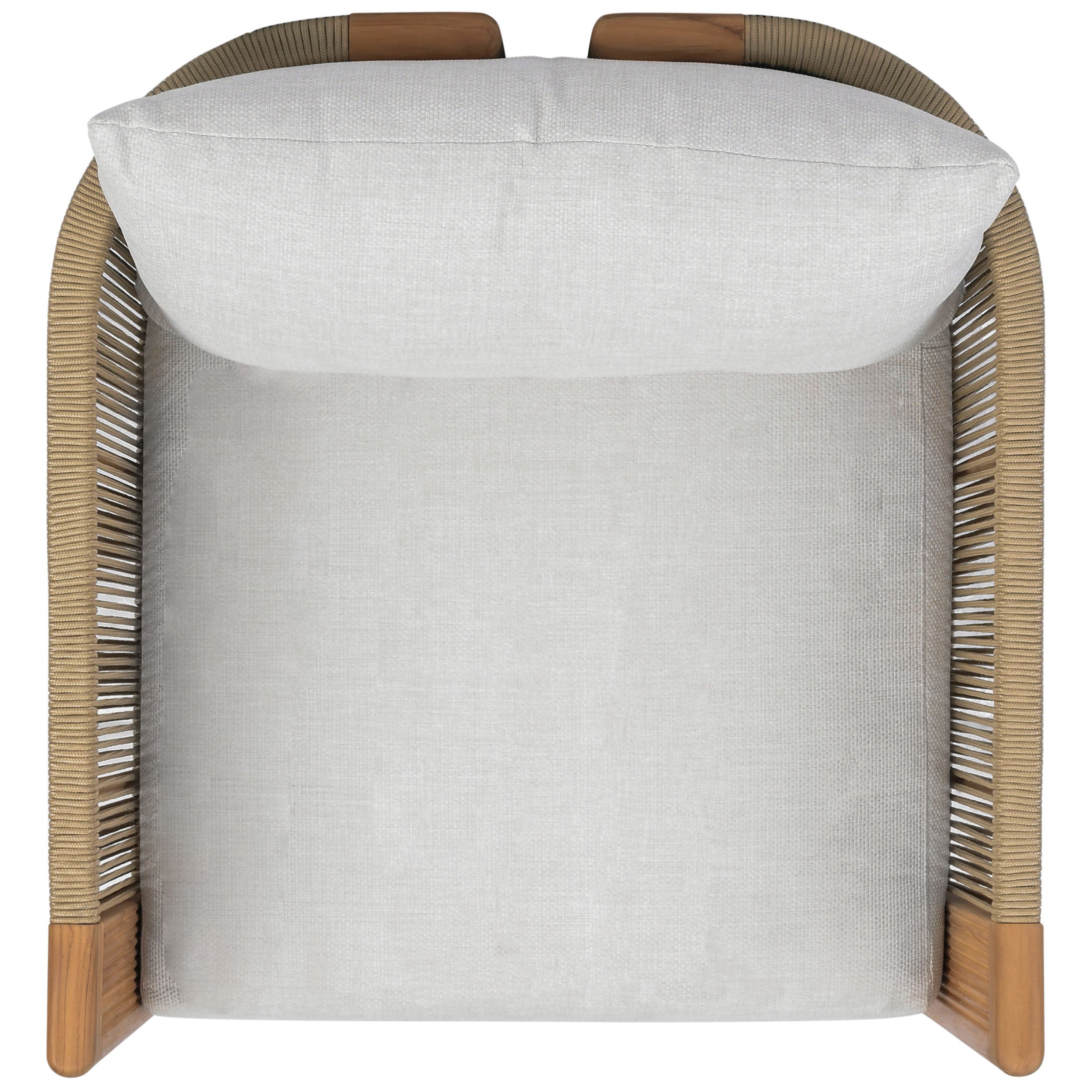 WHITE / NATURAL TEAK