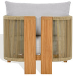 WHITE / NATURAL TEAK