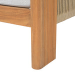 WHITE / NATURAL TEAK