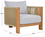 WHITE / NATURAL TEAK