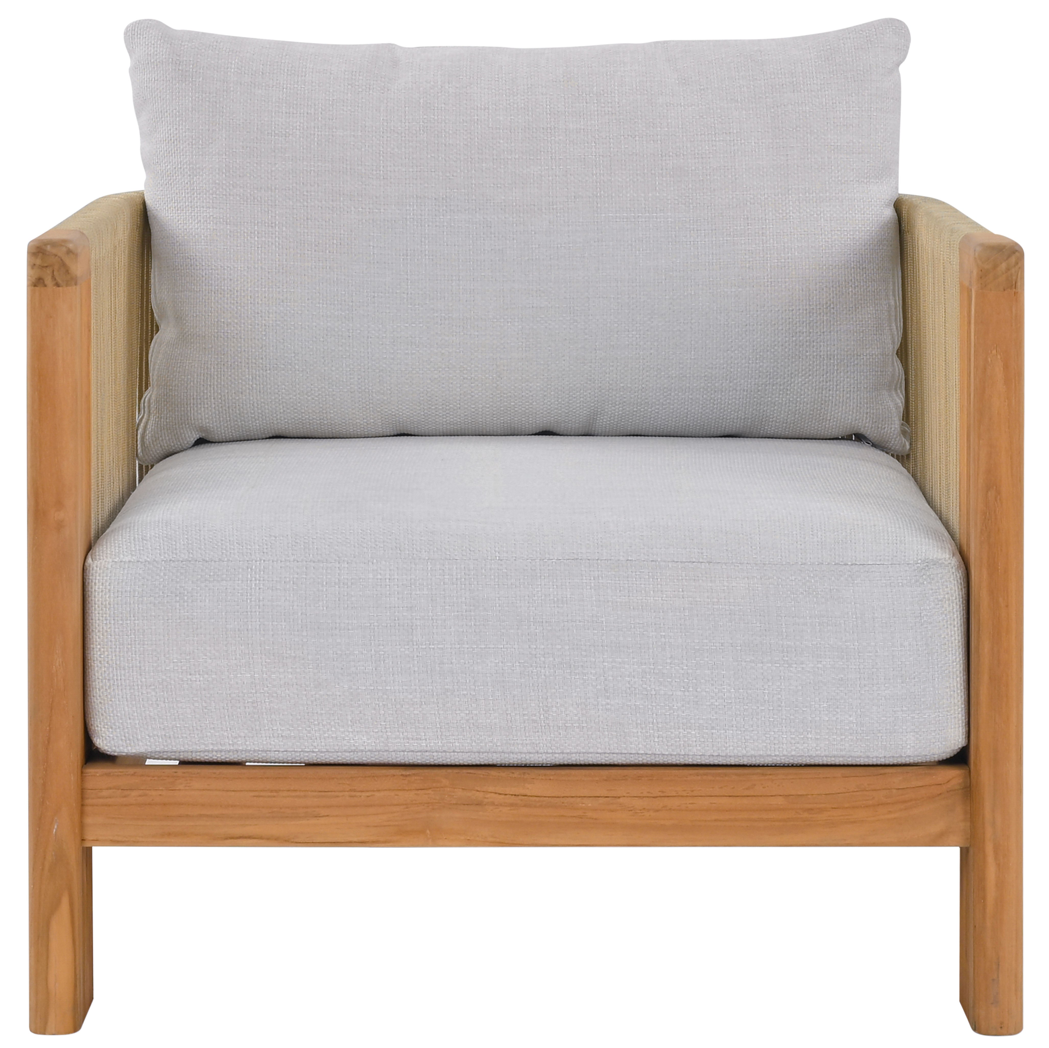 WHITE / NATURAL TEAK