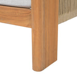 WHITE / NATURAL TEAK