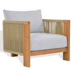 WHITE / NATURAL TEAK