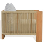 WHITE / NATURAL TEAK
