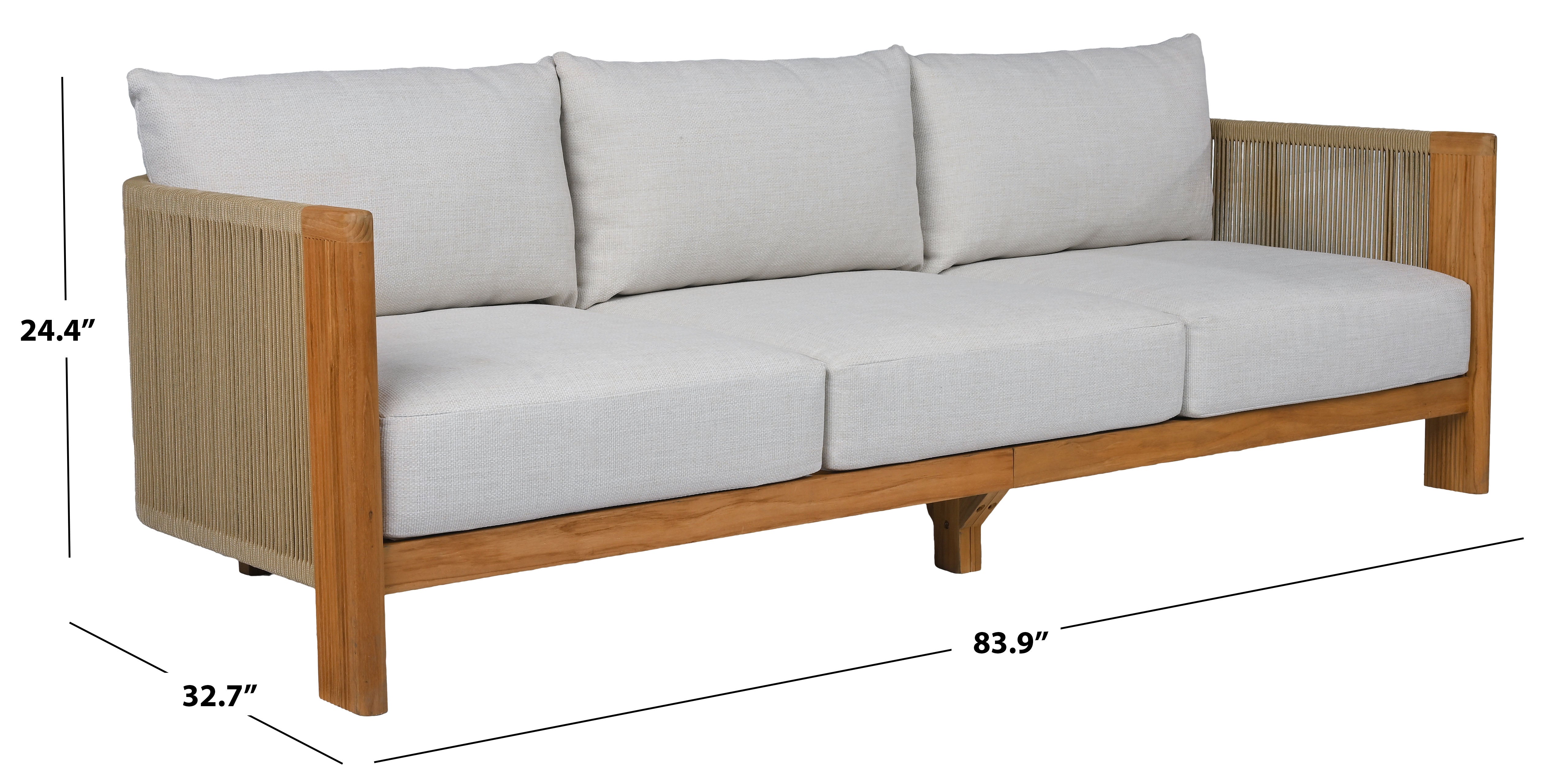 WHITE / NATURAL TEAK