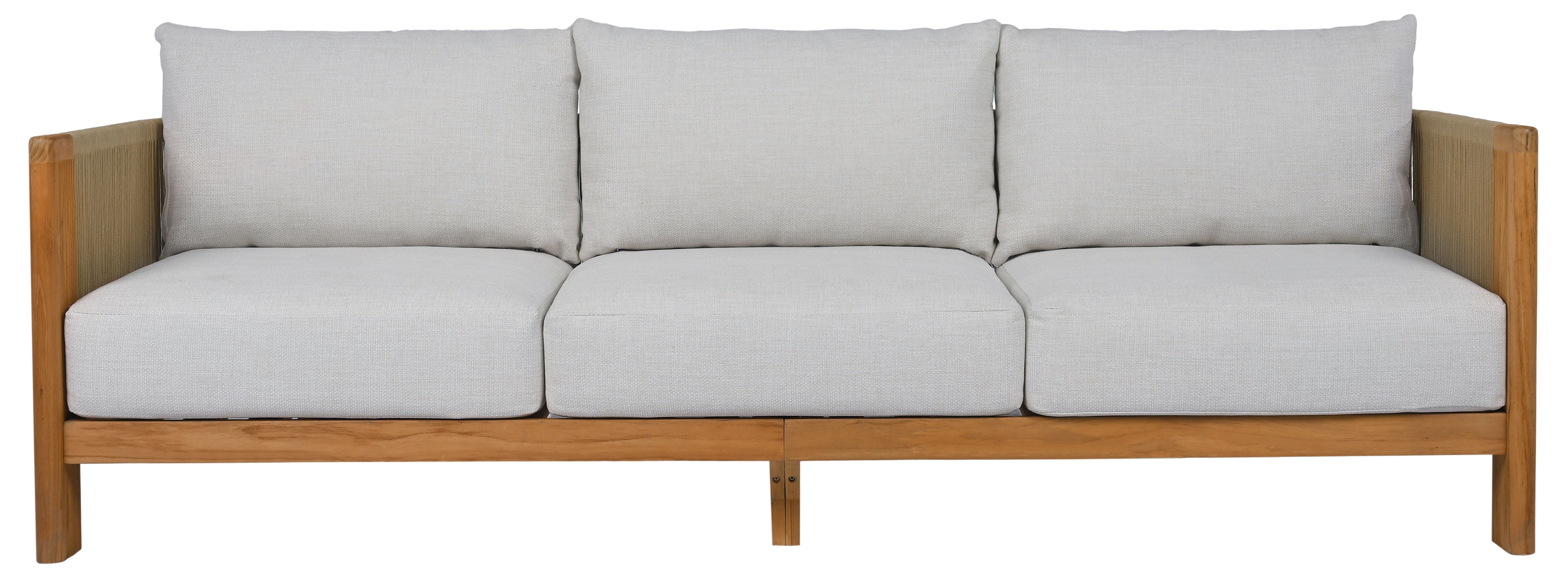 WHITE / NATURAL TEAK