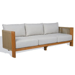 WHITE / NATURAL TEAK