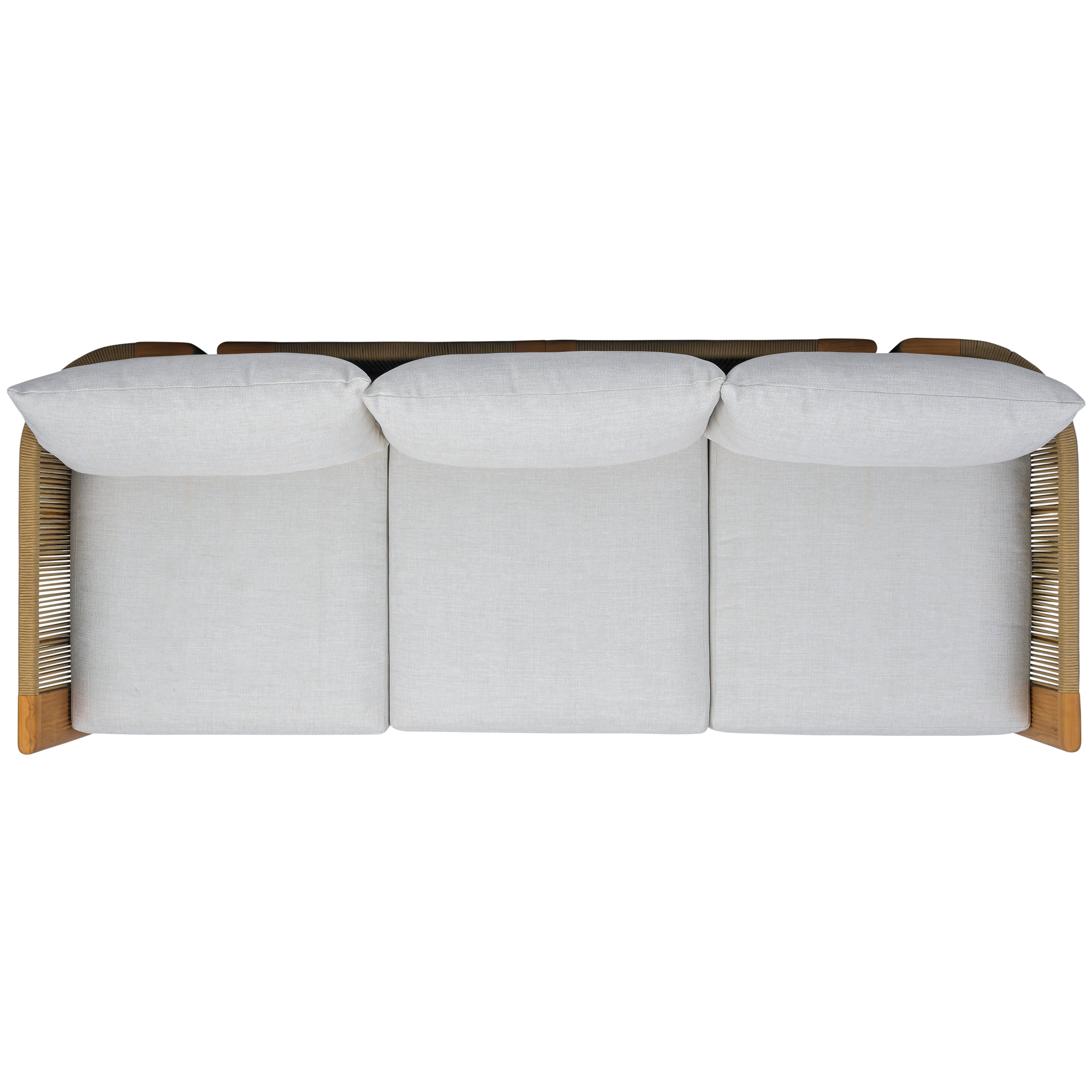 WHITE / NATURAL TEAK