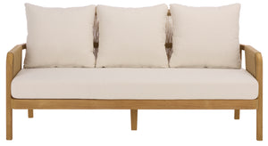 Safavieh Couture Rogers Teak & Hyacinth Sofa, CPT2017