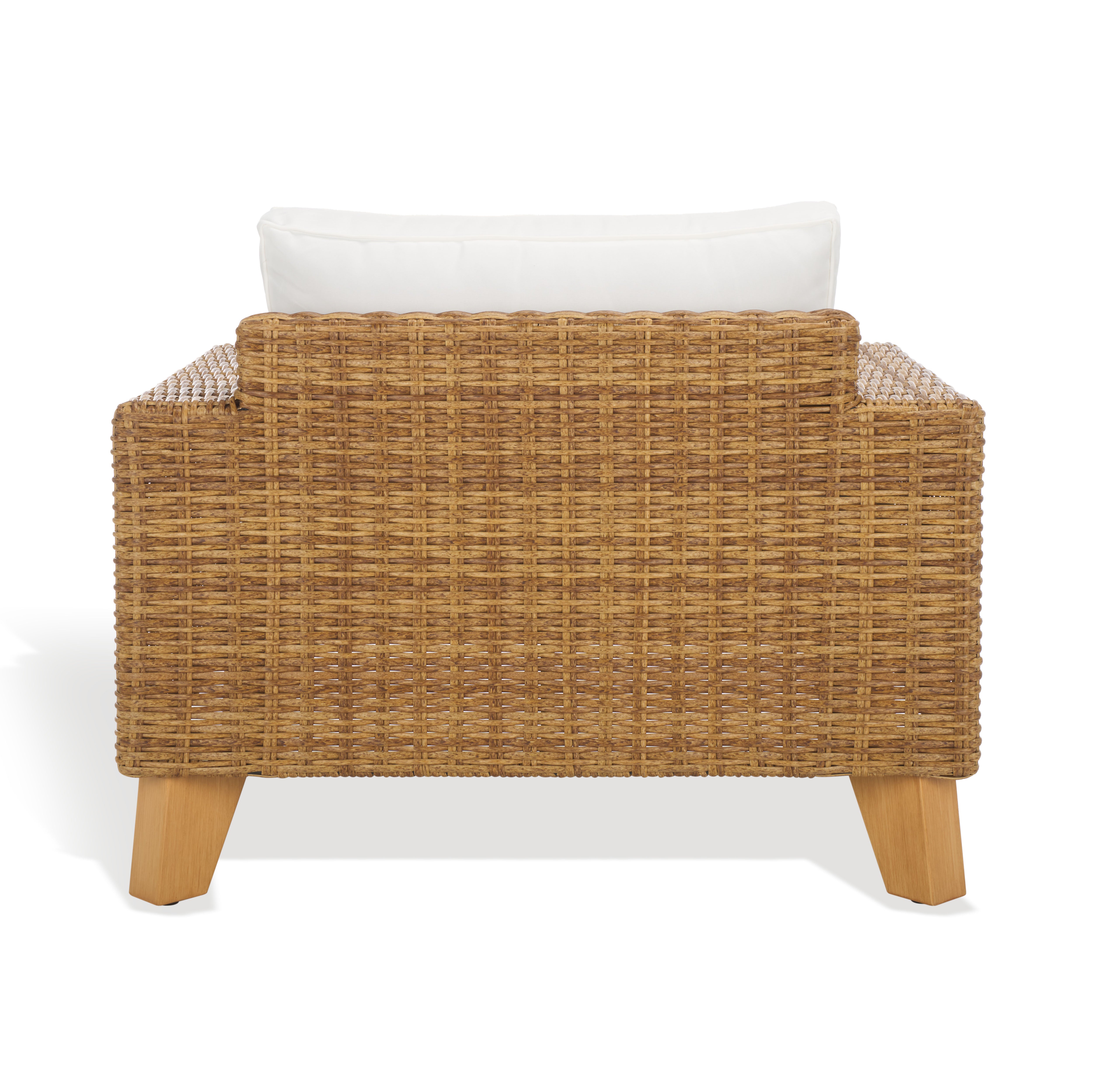 Safavieh Couture Margarita Wicker Patio Chair, CPT2101 - Natural / White