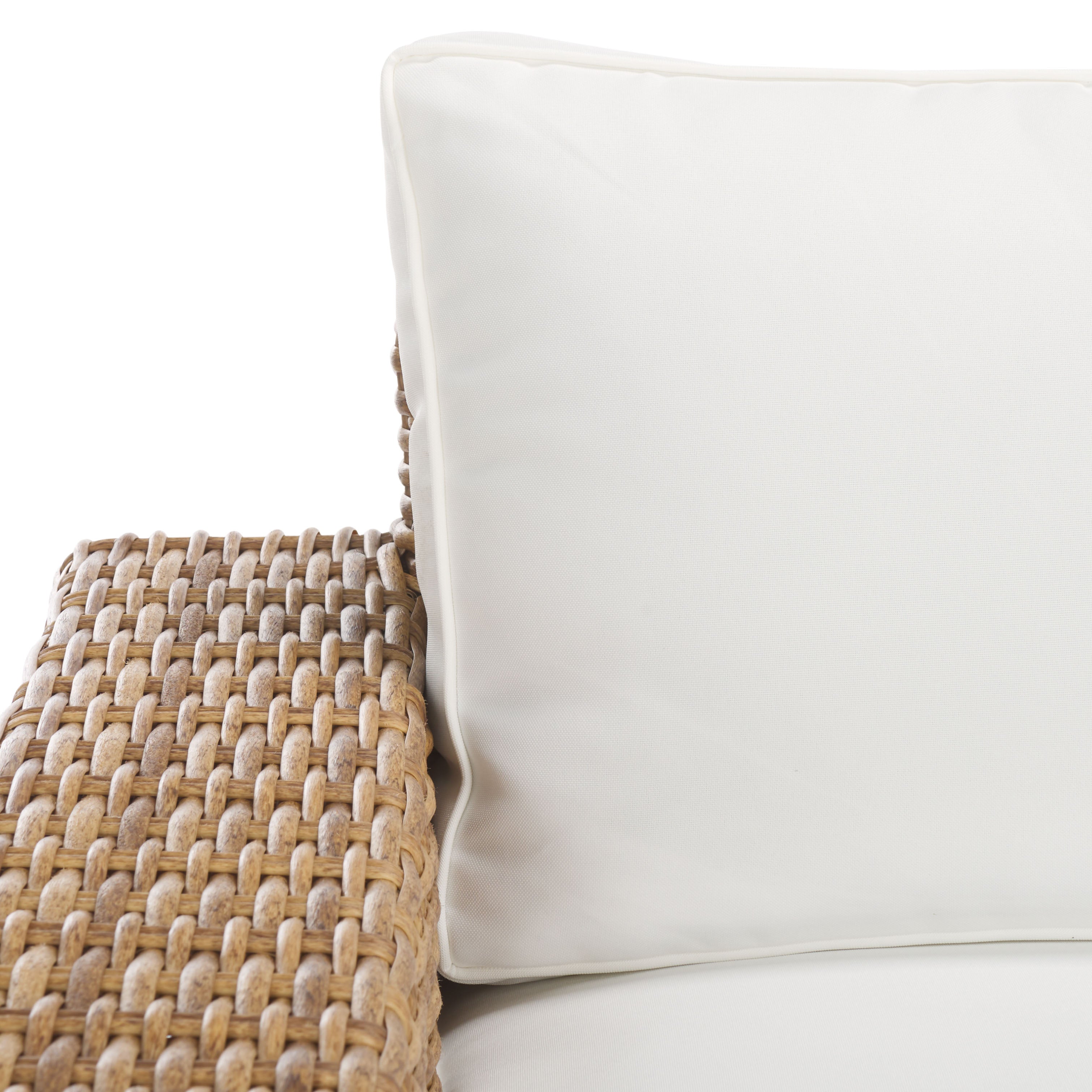 Safavieh Couture Margarita Wicker Patio Chair, CPT2101 - Natural / White
