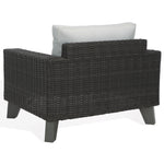 Safavieh Couture Margarita Wicker Patio Chair, CPT2101 - Dark Grey / White
