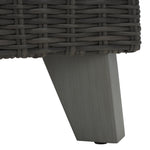 Safavieh Couture Margarita Wicker Patio Chair, CPT2101 - Dark Grey / White