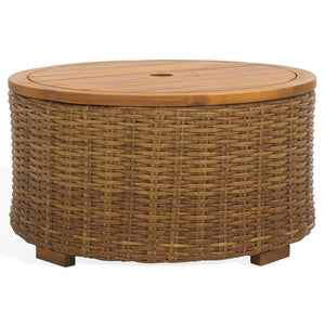 Safavieh Couture Anguilla Wicker Storage Outdoor Coffee Table, CPT2103