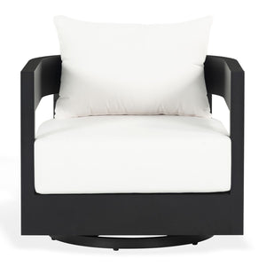 Safavieh Couture Capricio Sunbrella Aluminum Swivel Patio Chair, CPT4039