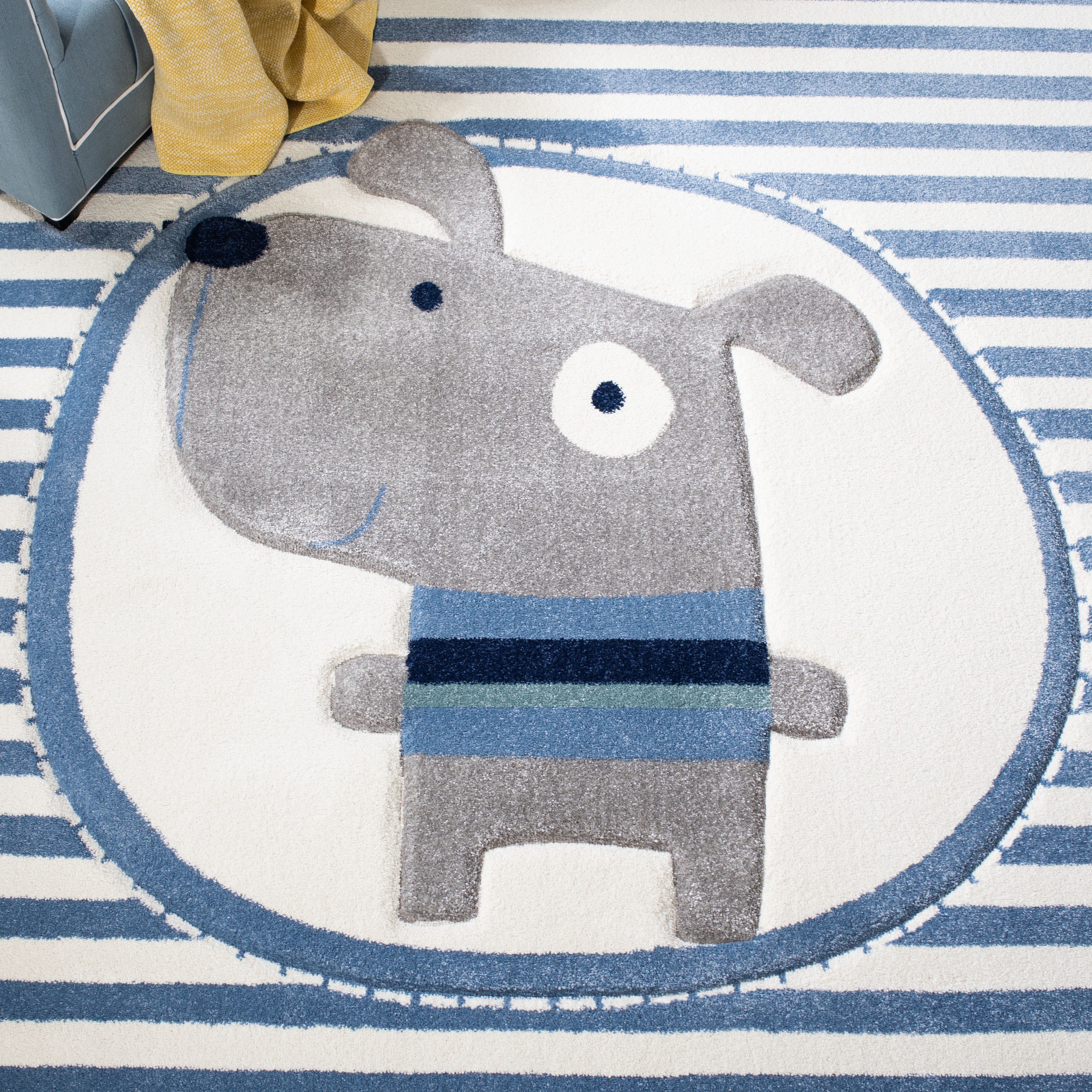 IVORY / BLUE