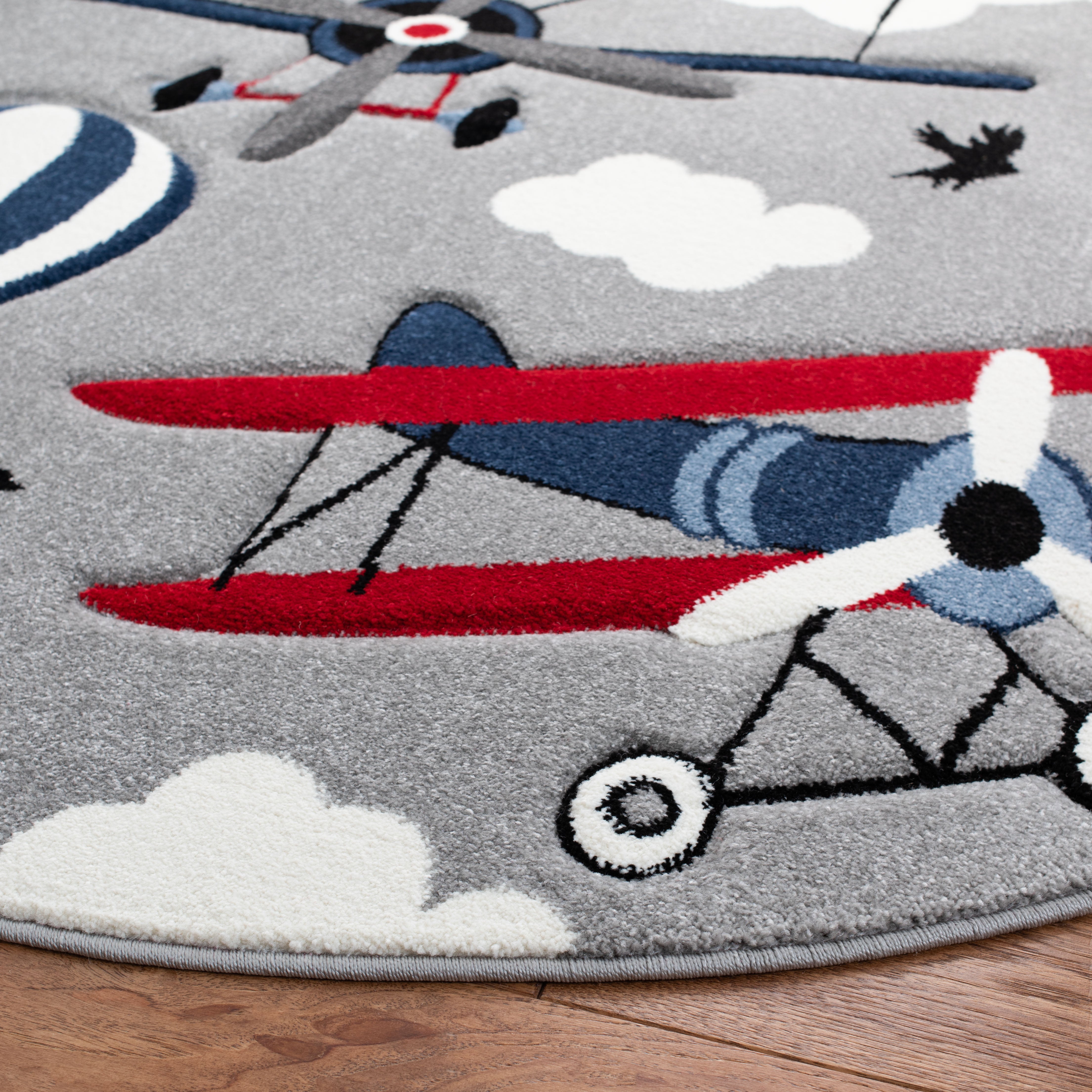 LIGHT GREY / RED
