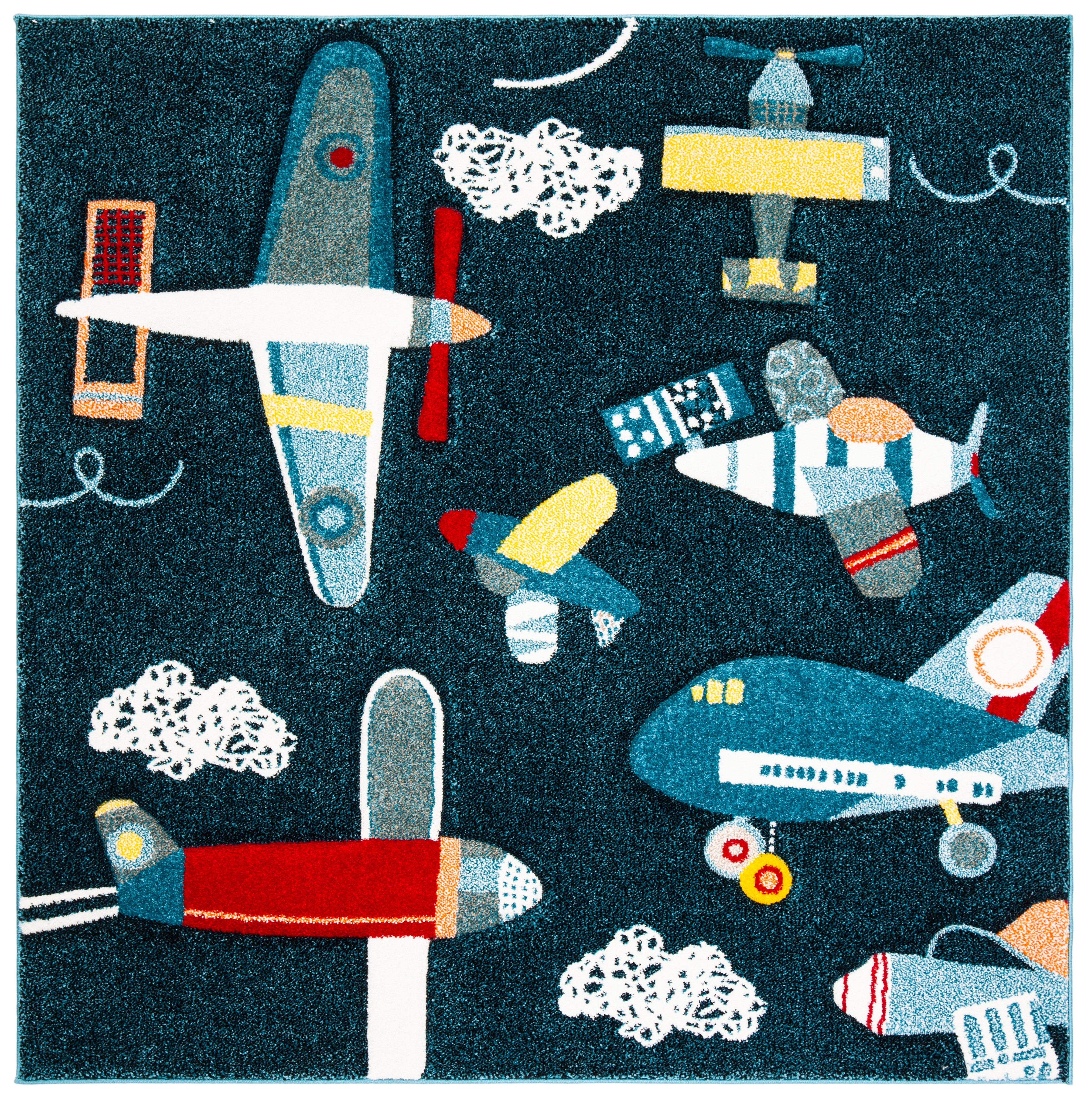 Safavieh Carousel Kids 167 Rug, CRK167 - Navy / Ivory