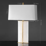Safavieh Couture Natalee Marble Table Lamp, CTL1045 - Gold / White