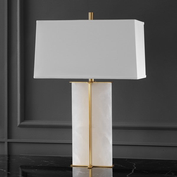 Safavieh Couture Natalee Marble Table Lamp, CTL1045 - Gold / White