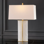 Safavieh Couture Natalee Marble Table Lamp, CTL1045 - Gold / White