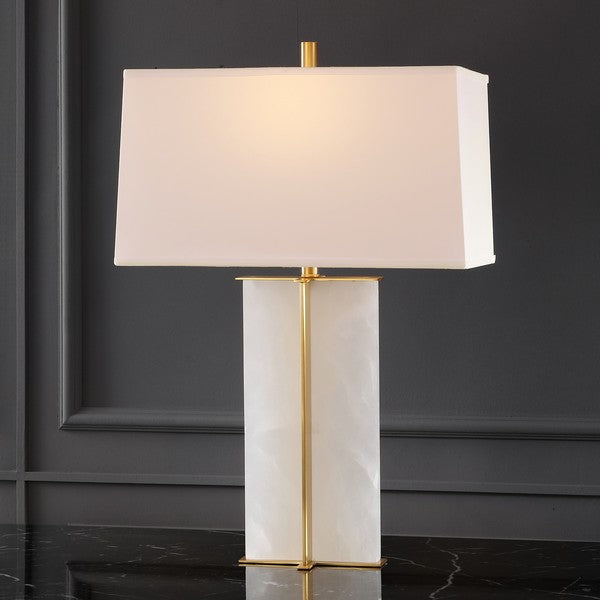 Safavieh Couture Natalee Marble Table Lamp, CTL1045 - Gold / White