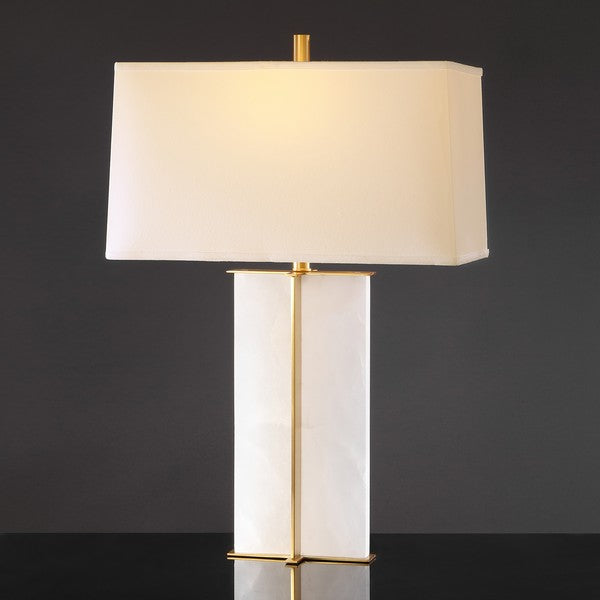 Safavieh Couture Natalee Marble Table Lamp, CTL1045 - Gold / White